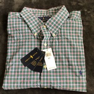 Ralph Lauren Button Down Shirt 3XLT Green NWT